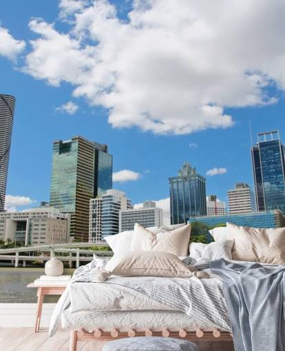 brisbane buildings against blue sky wallpaper brisbane buildings against blue sky wallpaper