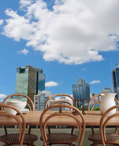 edificios brisbane contra fondo de pantalla de cielo azul edificios brisbane contra fondo de pantalla de cielo azul