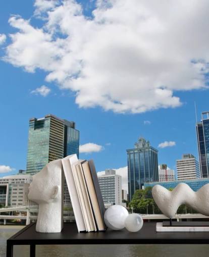 edifici brisbane contro carta da parati cielo blu