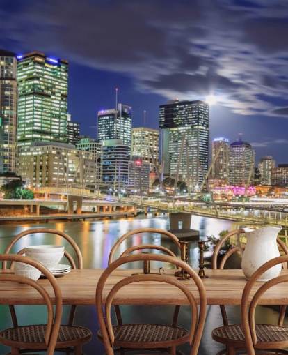 Brisbane horisonttiin syttynyt yöllä tapetti