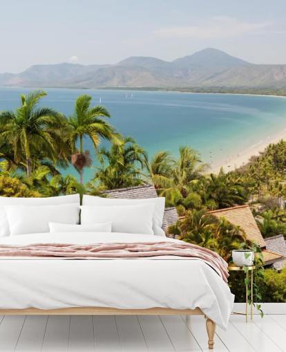 Port Douglas strand op zonnige dag behang