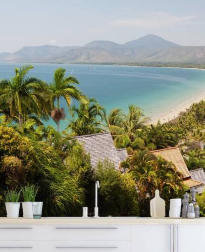 Port Douglas stranden på solig dag tapeter