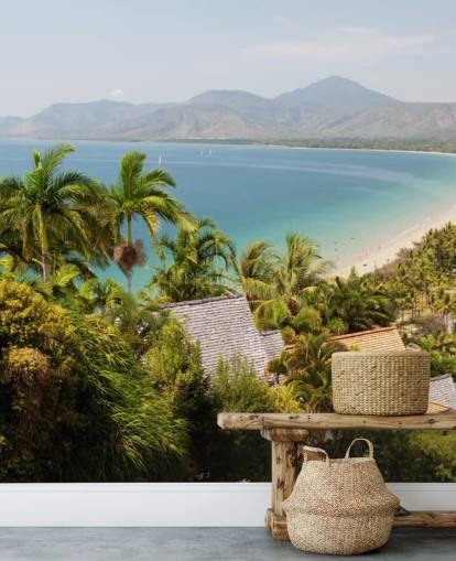 Port Douglas-stranden på solrik dag tapet