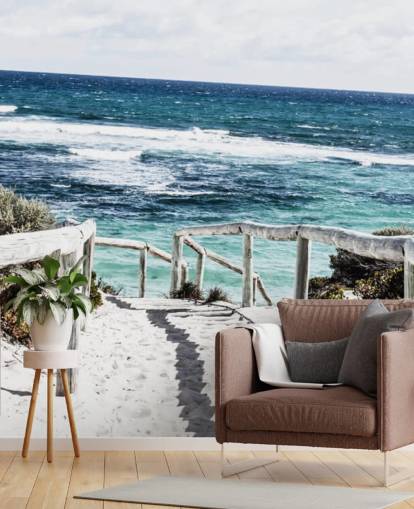 path down to white sanded beach and clear blue waters wallpaper path down to white sanded beach and clear blue waters wallpaper