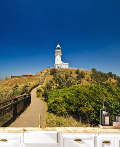 Scenic Hill approchant White Byron Bay Lighthouse fond d'écran Scenic Hill approchant White Byron Bay Lighthouse fond d'écran