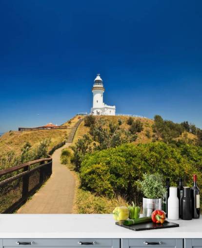 Scenic Hill närmar sig vit Byron Bay fyr tapeter