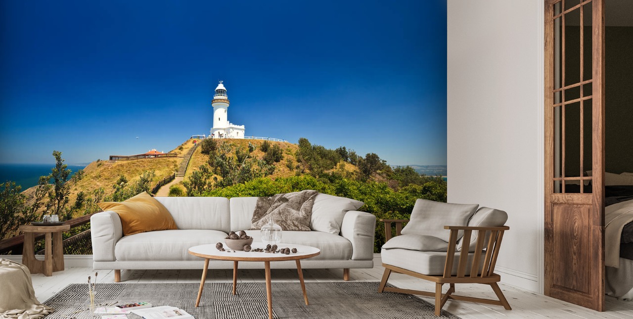 Byron Bay Lighthouse Wallpaper | Wallsauce UK