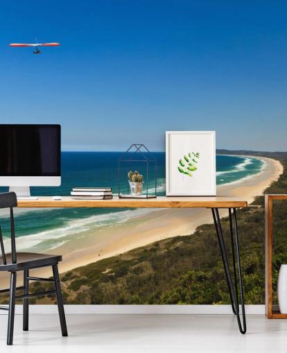 Hang Glider Flying Over Beach in Byron Bay AU wallpaper Hang Glider Flying Over Beach in Byron Bay AU wallpaper