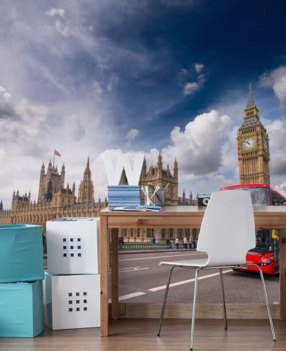 Double Decker Bus on Westminster Bridge Double Decker Bus Wallpaper 