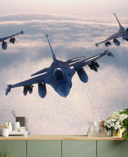 Three Fighter Jets Flying Wallpaper Three Fighter Jets Flying Wallpaper