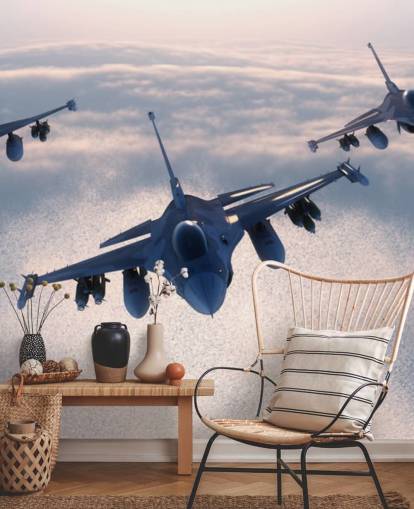 Drei Kampfflugzeuge fliegen Wallpaper