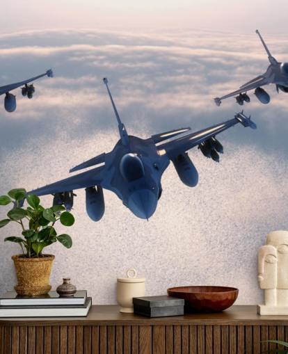 Fond d'écran de trois avions de chasse