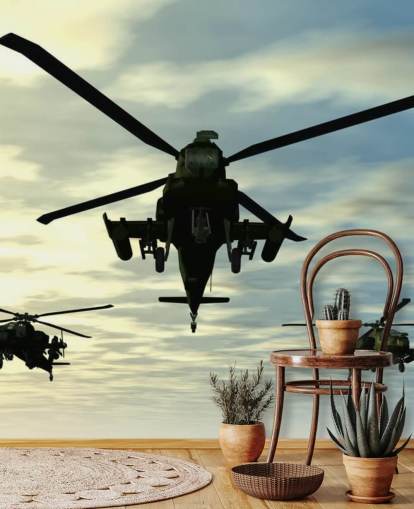 Tre helikoptrar Bakgrund