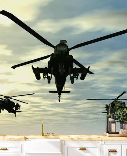 Fondo de pantalla de tres helicópteros