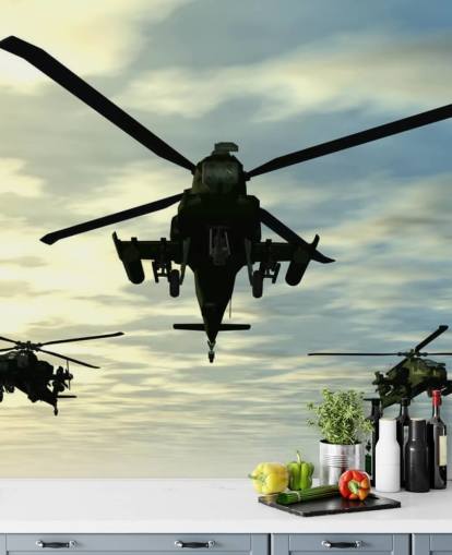 Three Helicopters Wallpaper