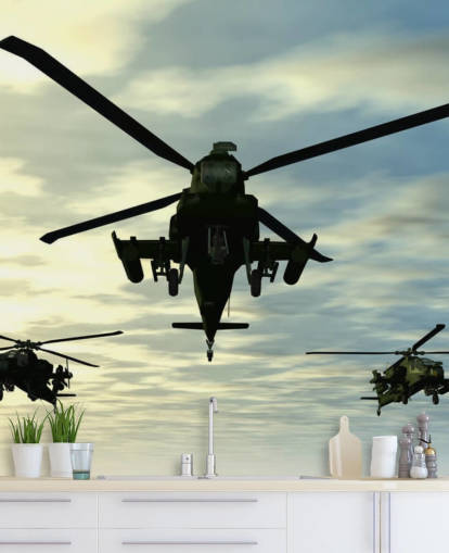 Three Helicopters Wallpaper Three Helicopters Wallpaper