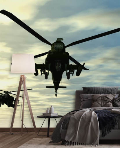 Tre helikoptre Bakgrunn