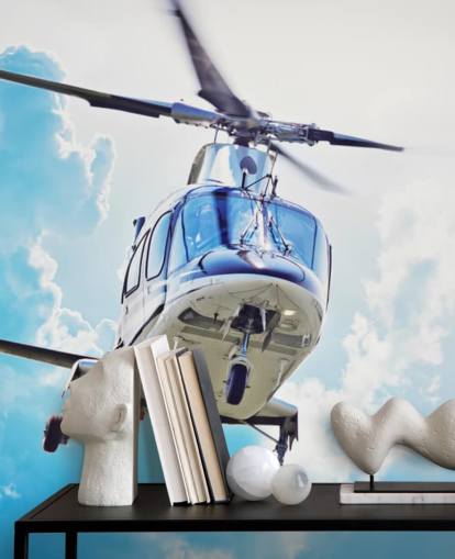 White Helicopter Wallpaper