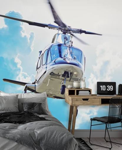 Papel pintado helicóptero blanco Papel pintado helicóptero blanco