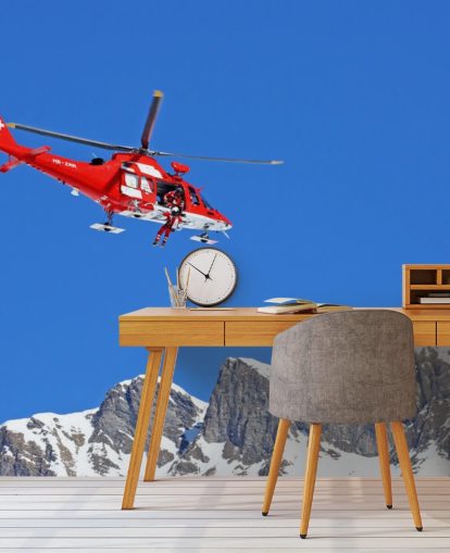 Red Helicopter Wallpaper