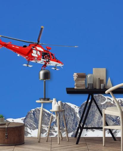 Red Helicopter Wallpaper