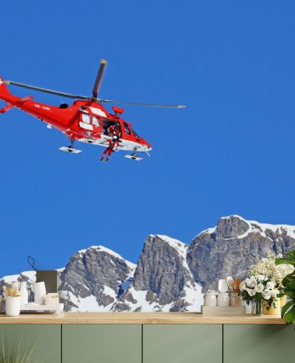 Red Helicopter Wallpaper