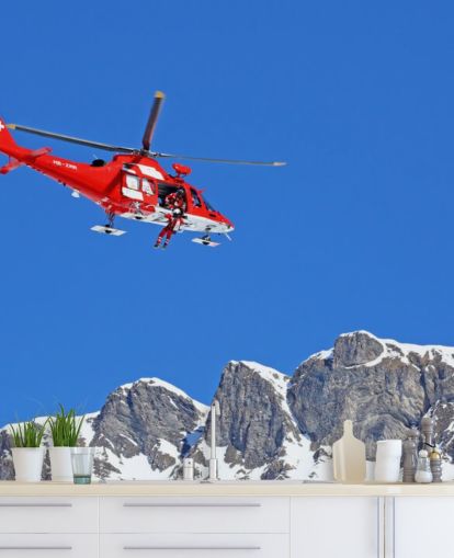 Red Helicopter Wallpaper