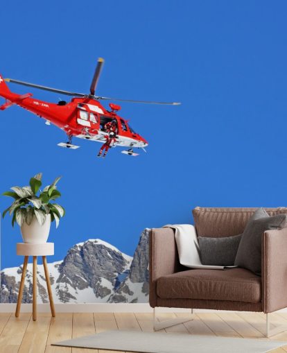 Red Helicopter Wallpaper