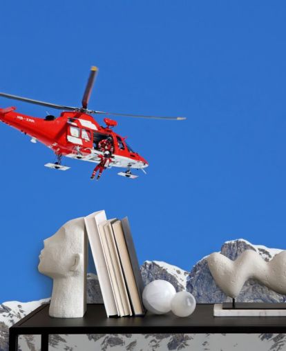 Red Helicopter Wallpaper