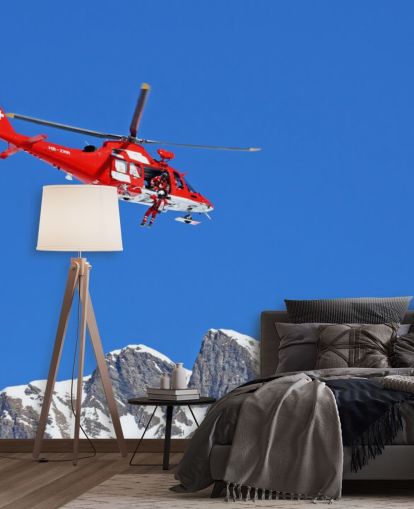 Papel de parede helicóptero vermelho