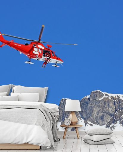 Rød Helikopter Bakgrunn Rød Helikopter Bakgrunn