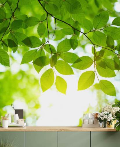 Green Leaves behang Green Leaves behang