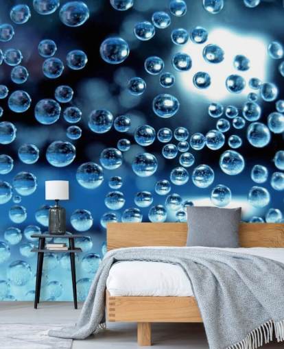 Decorazione murale con piccole gocce di pioggia Decorazione murale con piccole gocce di pioggia