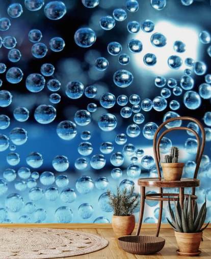 Little Raindrops Wall Mural