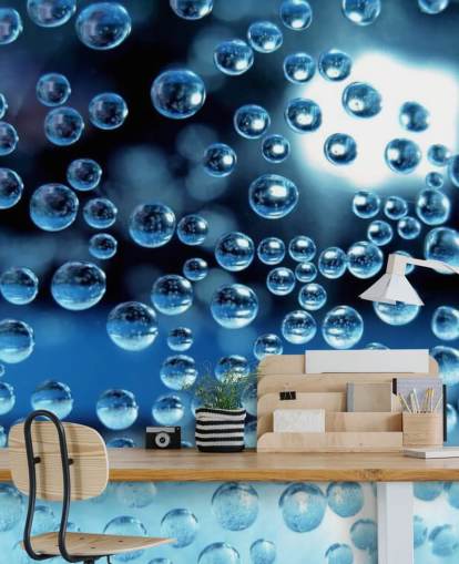 Decorazione murale con piccole gocce di pioggia