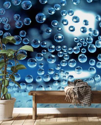 Decorazione murale con piccole gocce di pioggia Decorazione murale con piccole gocce di pioggia