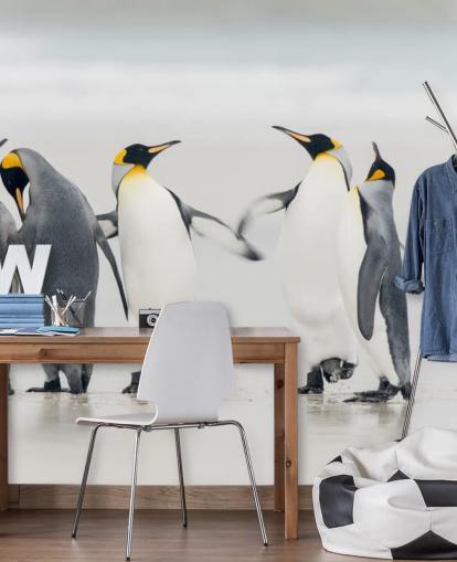 Dancing Pinguins behang