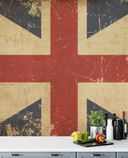 vintage style union jack flag wallpaper