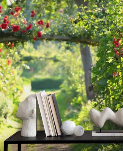 Red Roses Archway Wall Mural