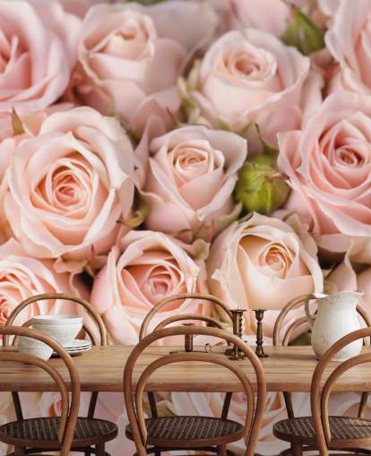 carta da parati murale con rose rosa chiamata Bright Pink Roses di Wallsauce per camere da letto, bagni e camerette per bambini carta da parati murale con rose rosa chiamata Bright Pink Roses di Wallsauce per camere da letto, bagni e camerette per bambini