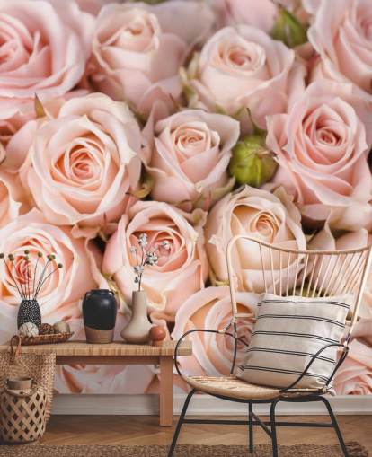rosa ros tapetväggmålning som heter Bright Pink Roses från Wallsauce för sovrum, badrum och barns sovrum rosa ros tapetväggmålning som heter Bright Pink Roses från Wallsauce för sovrum, badrum och barns sovrum