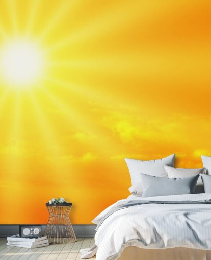 Papel de parede amarelo e laranja