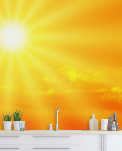 Gelbe und orange Tapete