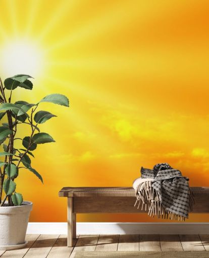 Papier Peint Jaune et Orange