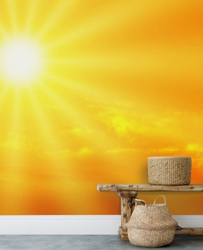 Papel pintado amarillo y naranja Papel pintado amarillo y naranja