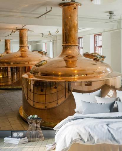 Copper Containers at Brewery Wallpaper