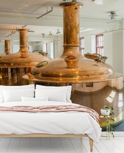Copper Containers at Brewery Wallpaper