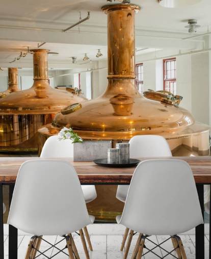 Copper Containers at Brewery Wallpaper