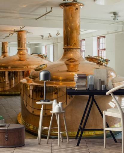 Copper Containers at Brewery Wallpaper
