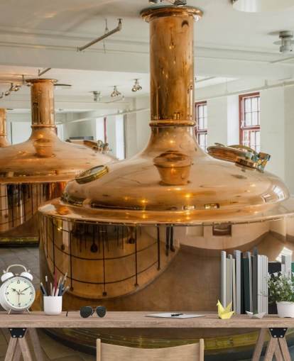 Kobber Containere og Brewery Wallpaper